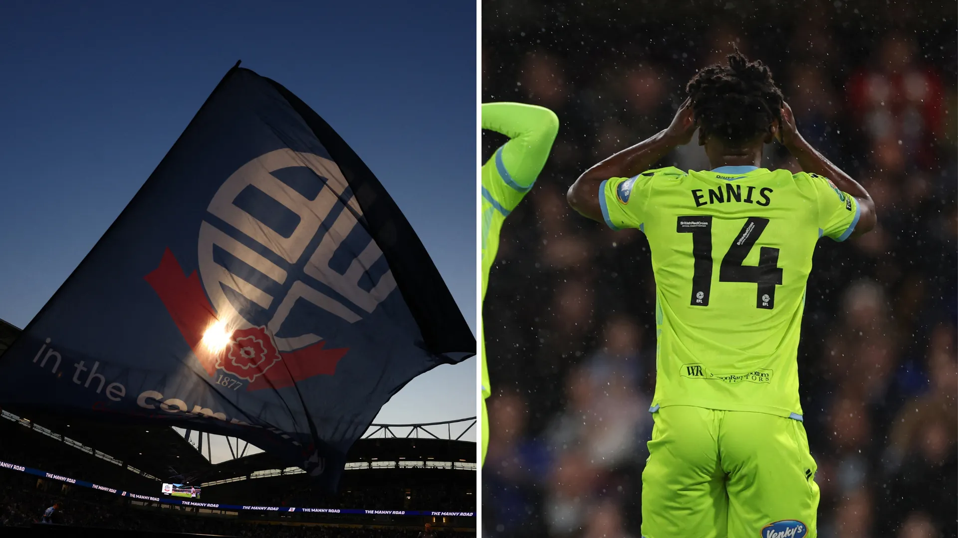 Niall Ennis mục tiêu chuyển nhượng tiềm năng của Bolton Wanderers trên hàng công