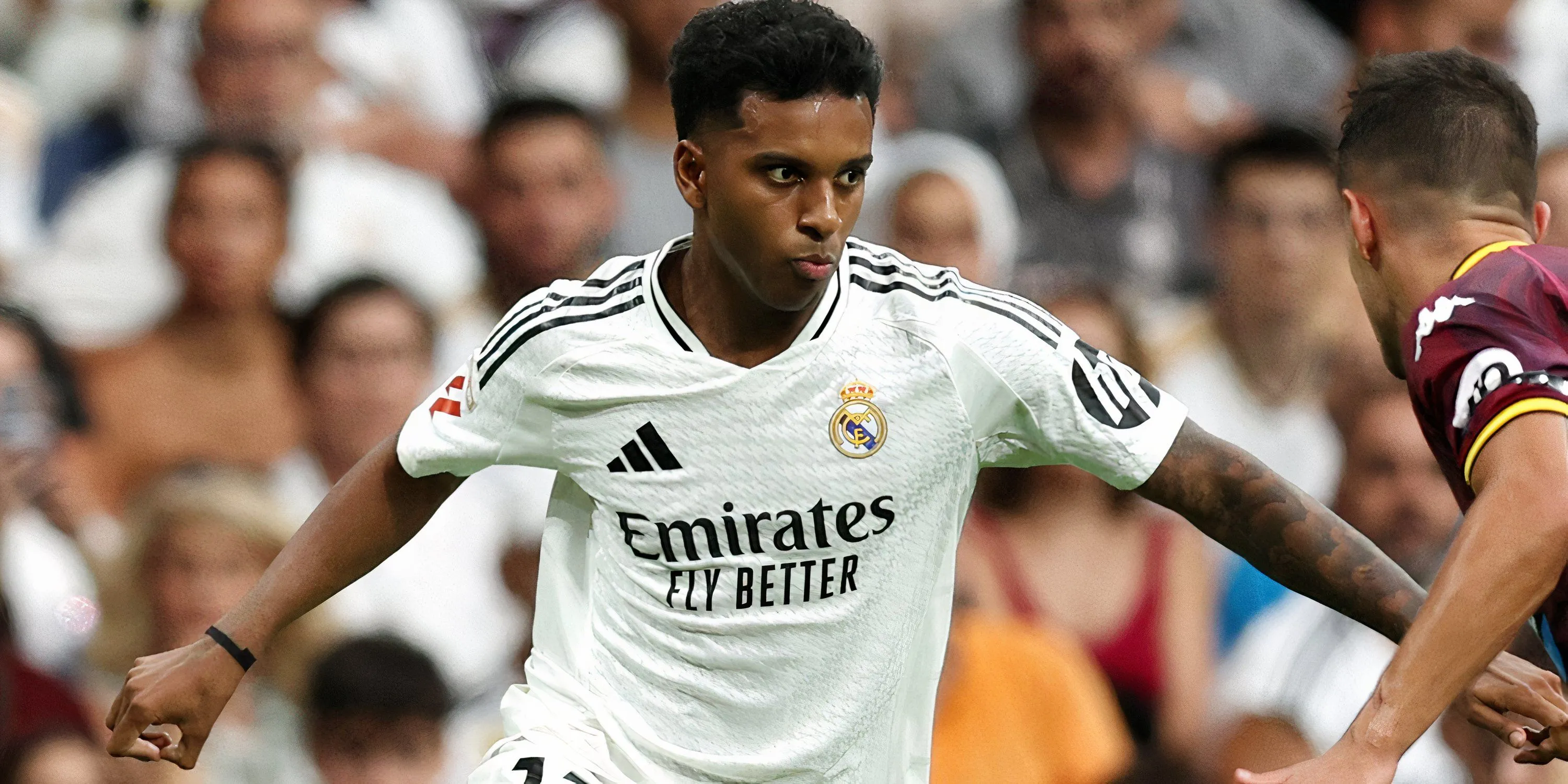 Rodrygo trong màu áo Real Madrid, cầu thủ đang được Chelsea quan tâm.