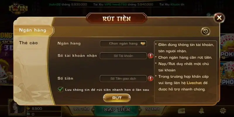 Rút tiền Iwin – Chi tiết phương thức rút tiền cho newbie 13 Rút tiền Iwin – Chi tiết phương thức rút tiền cho newbie