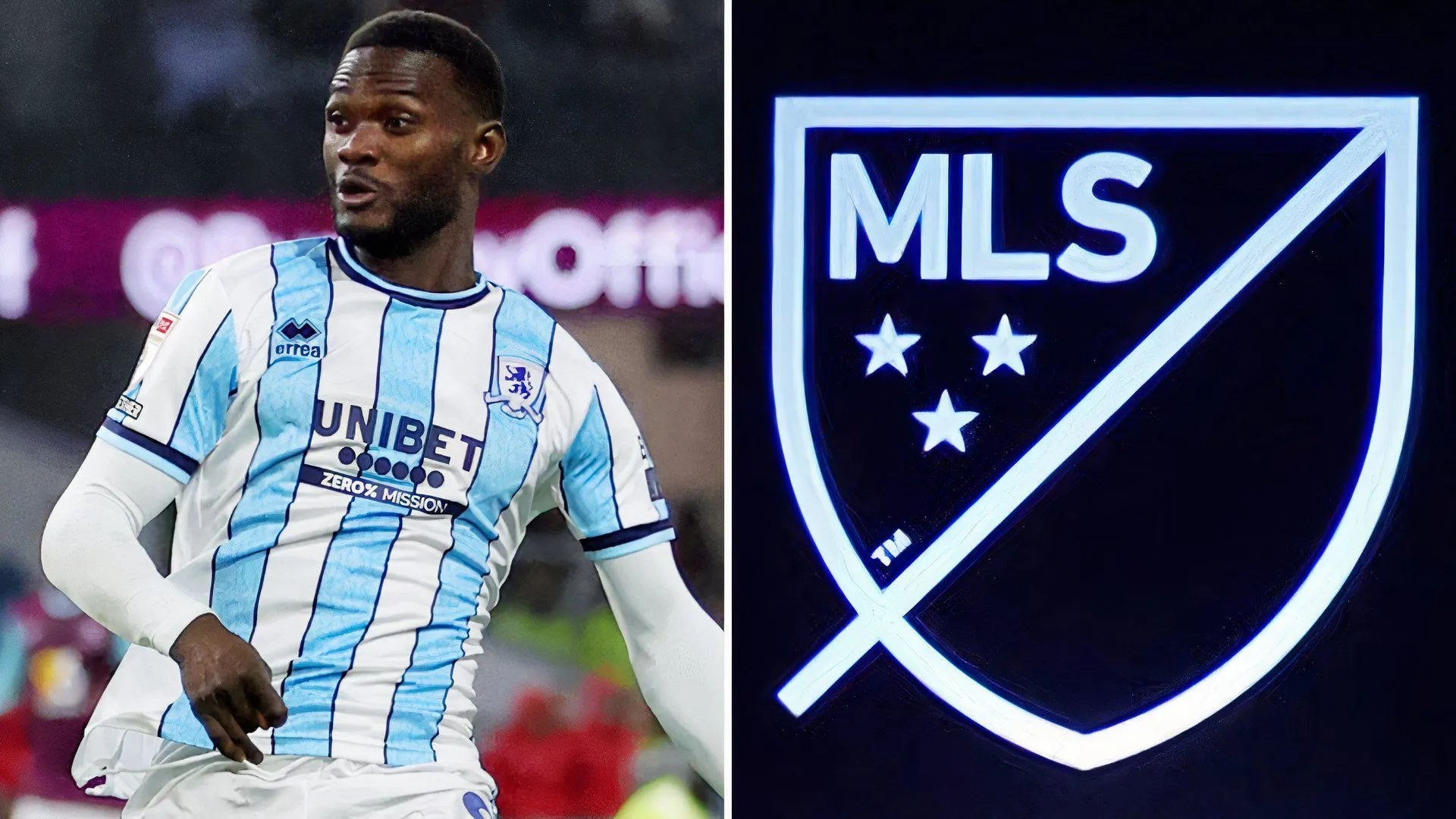 Tiền đạo Emmanuel Latte Lath, một trong những cầu thủ Middlesbrough đã ra đi.