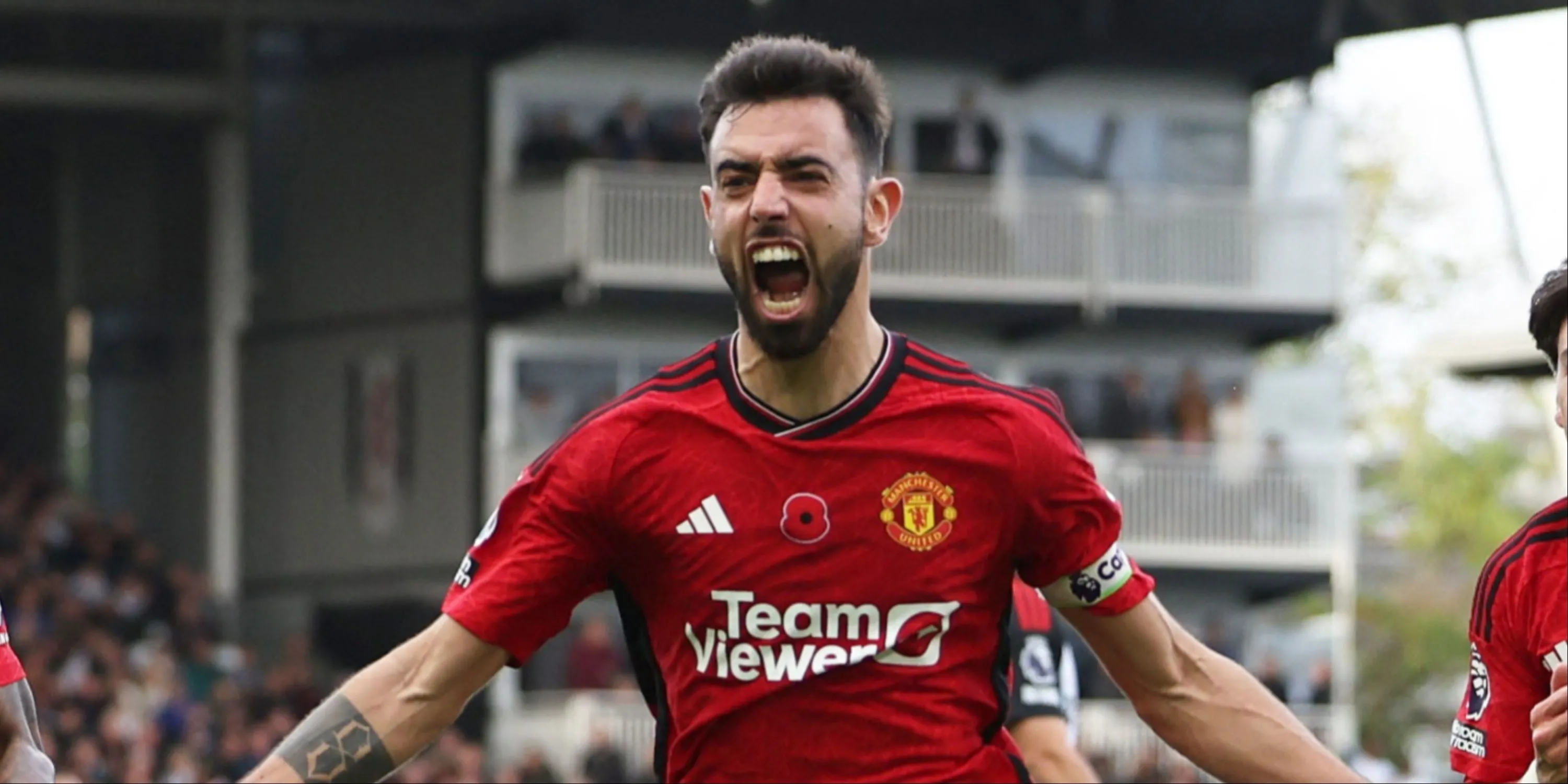 Bruno Fernandes ăn mừng bàn thắng
