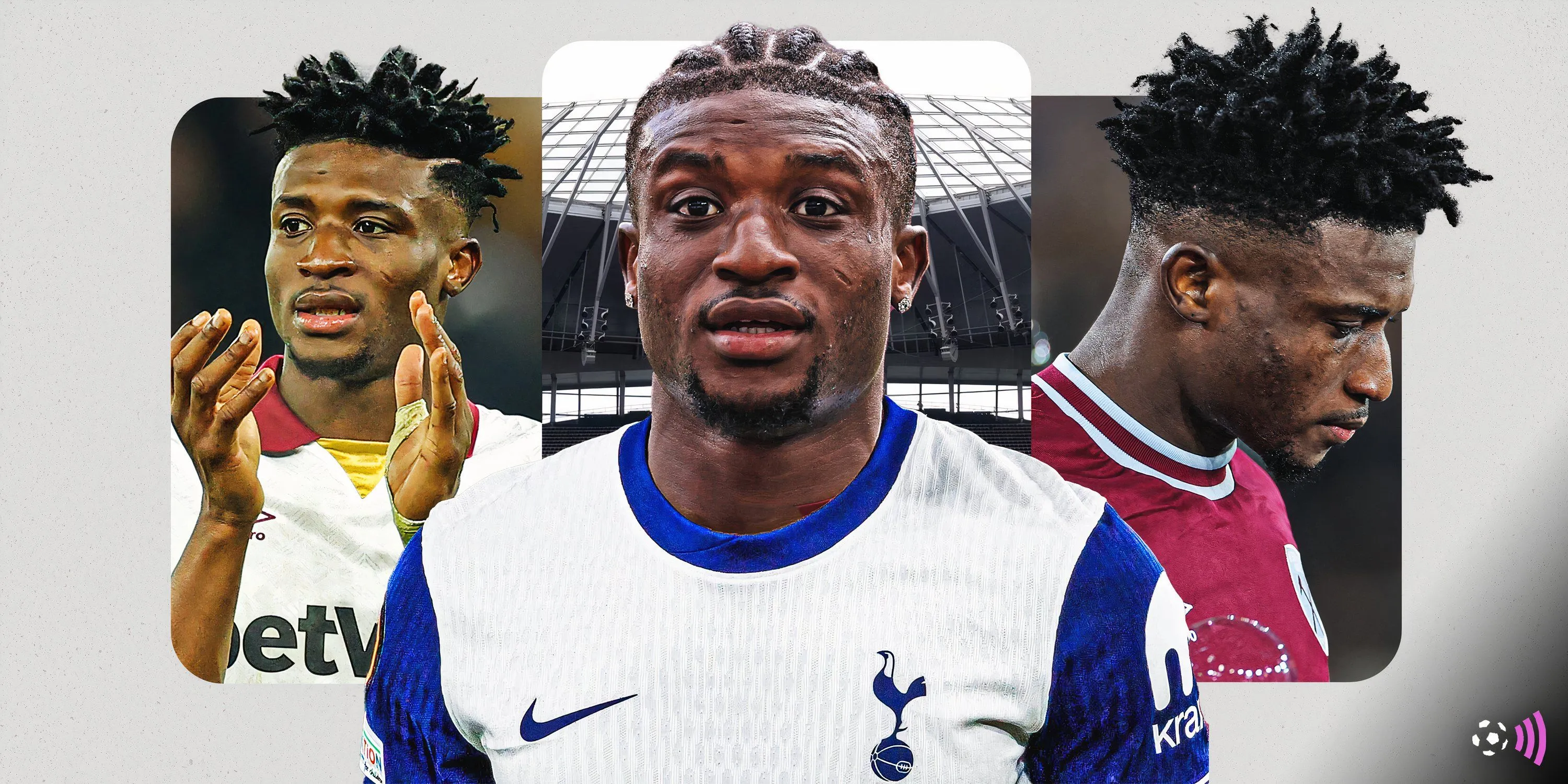 Mohammed Kudus trong màu áo Tottenham Hotspur sau thương vụ chuyển nhượng bom tấn