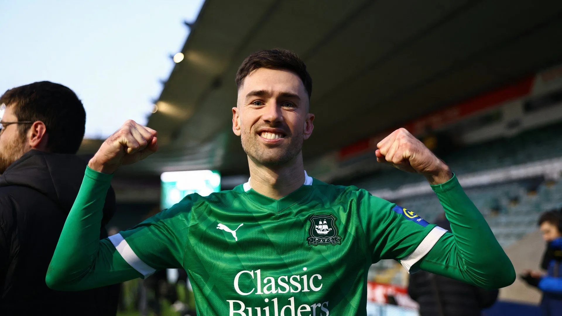 Ryan Hardie trong màu áo Plymouth Argyle, người vừa gia nhập Wrexham