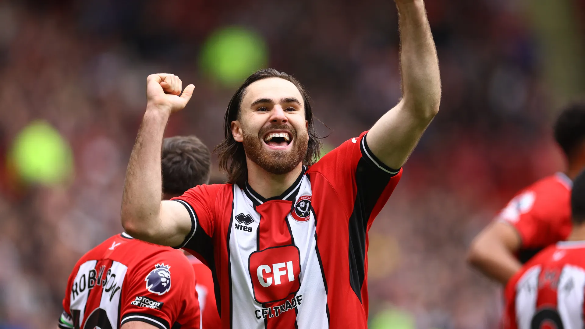 Tiền đạo Ben Brereton Diaz trong màu áo Sheffield United, giai đoạn tìm lại phong độ sau khi rời Blackburn.