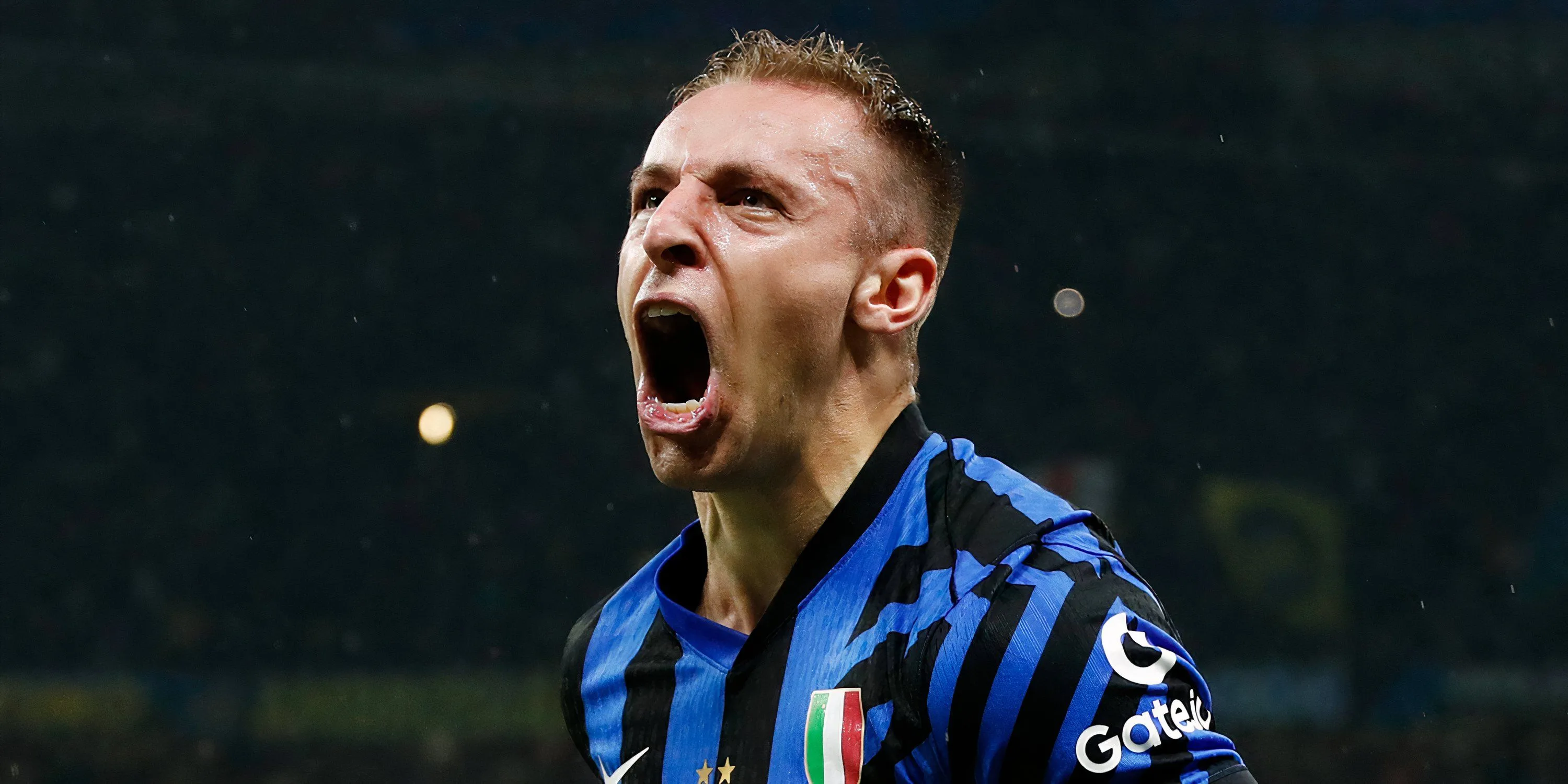 Tiền vệ Davide Frattesi trong màu áo Inter Milan tại Champions League